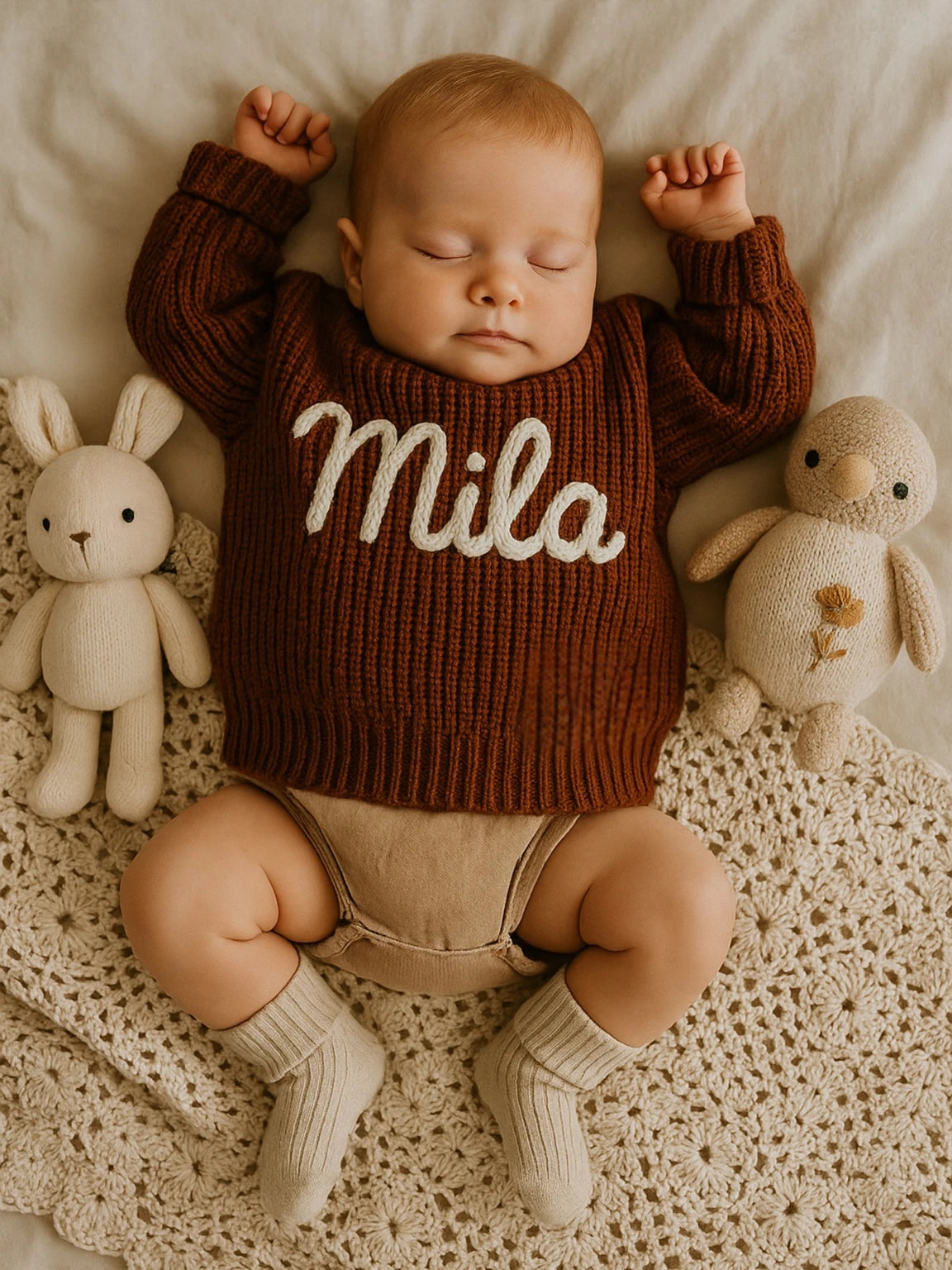 Handmade Knitted Personalised Cosy Sweater